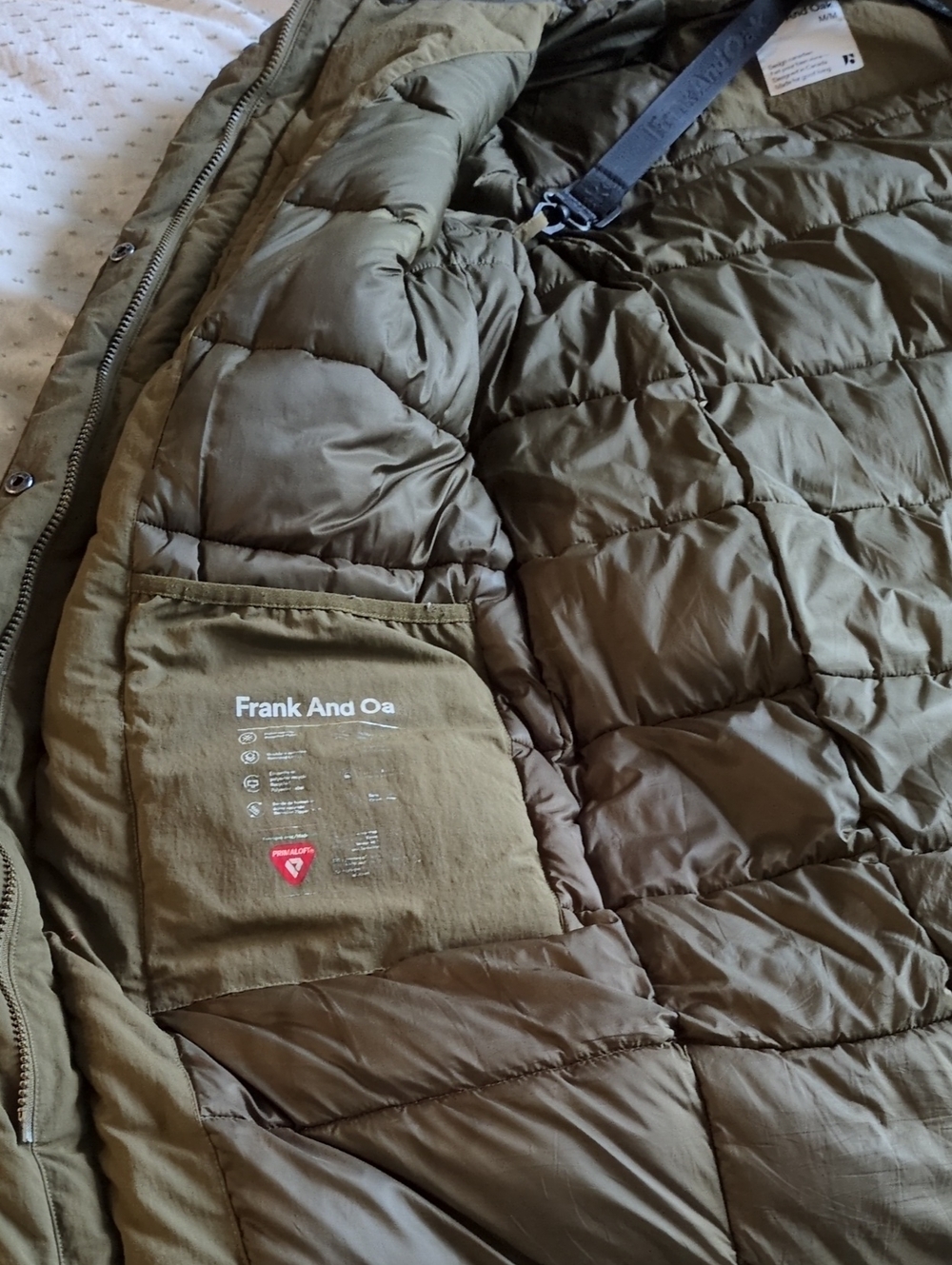 Frank & Oak Iceland Long Coat in Dark Olive - Picture 10 of 14